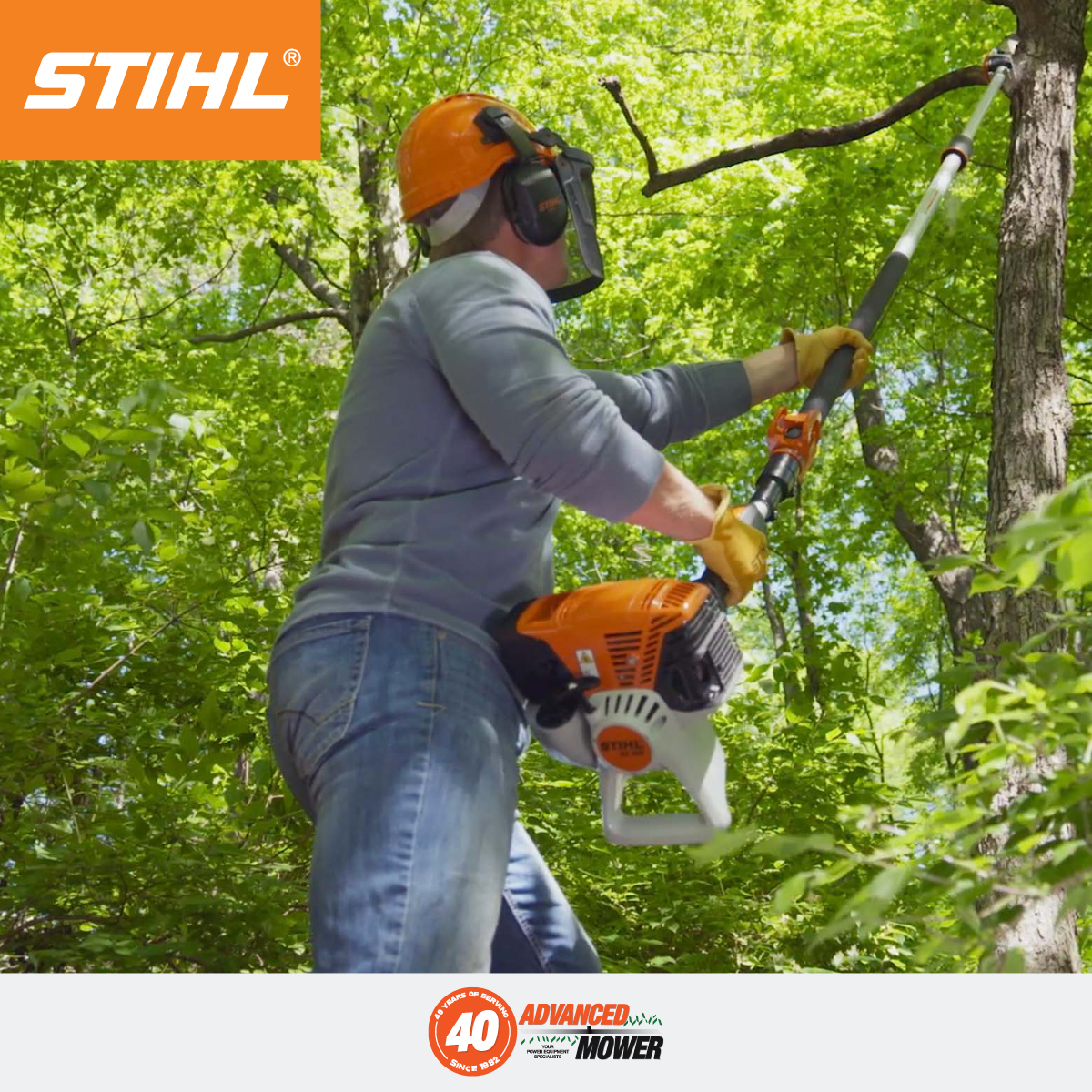 AdvancedMower's tweet photo. The @STIHLUSA HT103 #PolePruner makes trimming dead limbs easy. Head to #AdvancedMower in #BessemerAL to simplify your life today! 🌳 https://t.co/YiSkCPGU3I