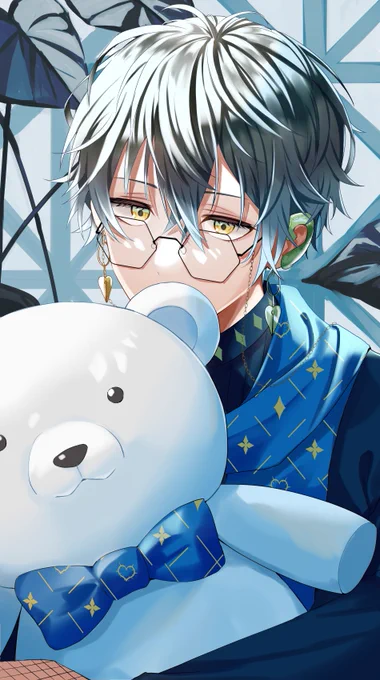 I think he would look good with a white bear😊 #Ikenography 
