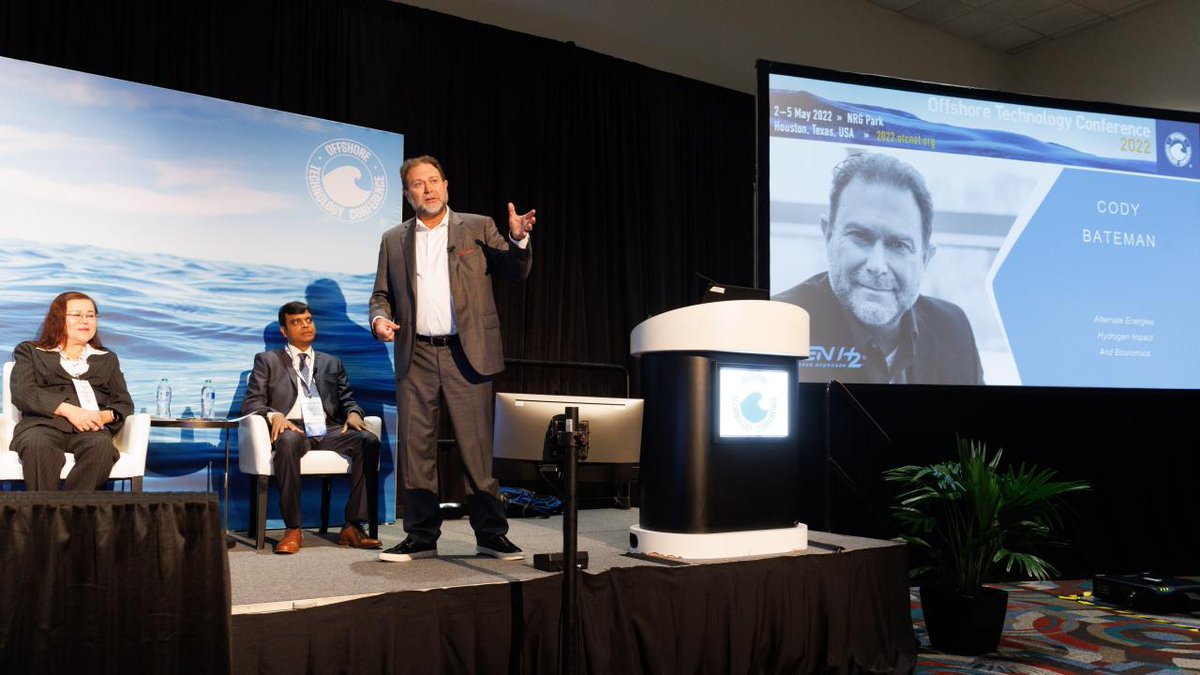 codybateman's tweet photo. @OTCevents was exceptional this year in bringing #hydrogen to the forefront of the discussions as a new clean energy source.

#Genh2 #DiscoverHydrogen #OTC2022 https://t.co/HLwIQmNFqR