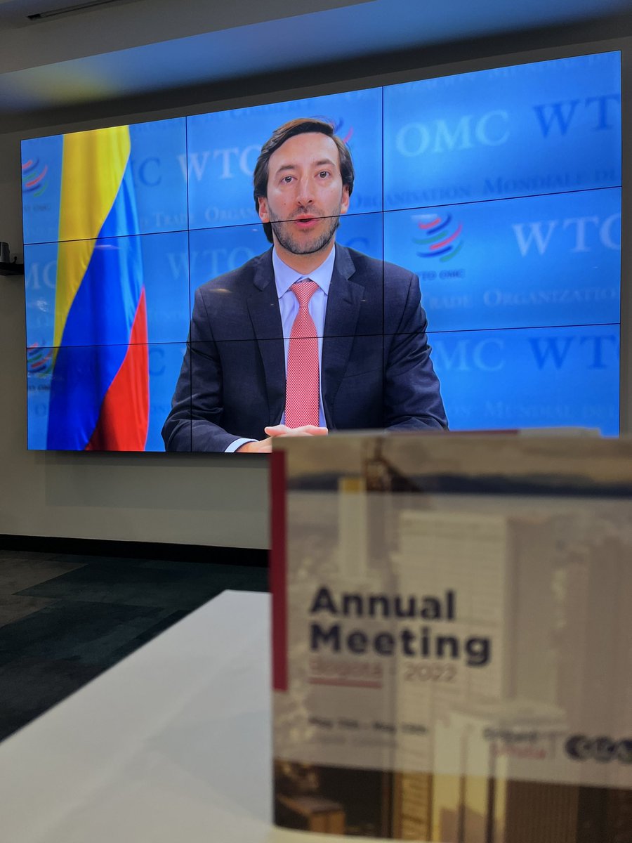 GLCA_Customs's tweet photo. H.E. Ambassador Santiago Wills 🇨🇴 (@wto) addressing our #GLCA Annual Meeting on the impact of the #UkraineInvasion on global #trade at @Brigard_Urrutia ! Many thanks to our member @jfmafla for hosting this timely event ! #trade #tradematters https://t.co/wXvCeotkwC