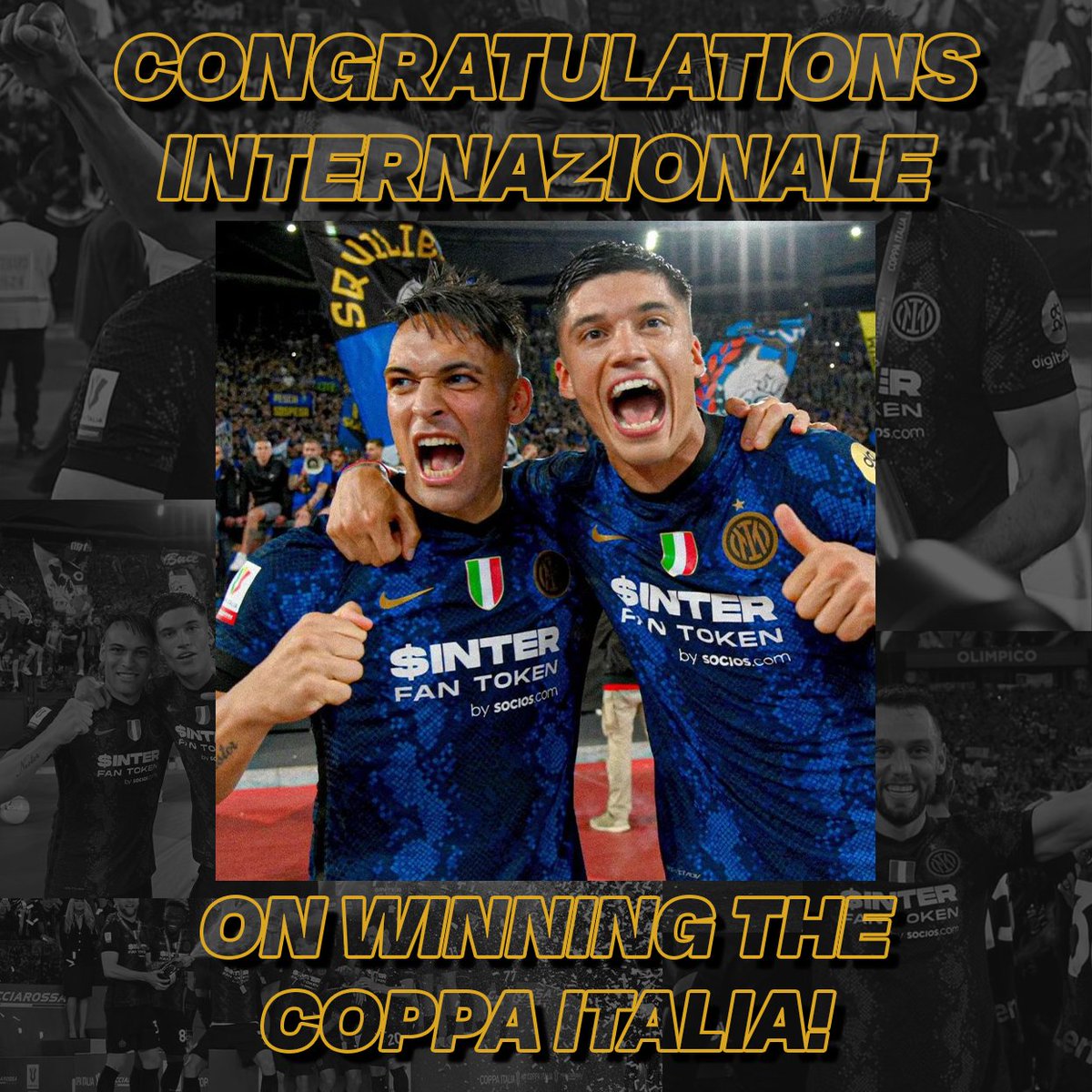 Congratulations @Inter_en on winning the Coppa Italia! #weareentourage ...