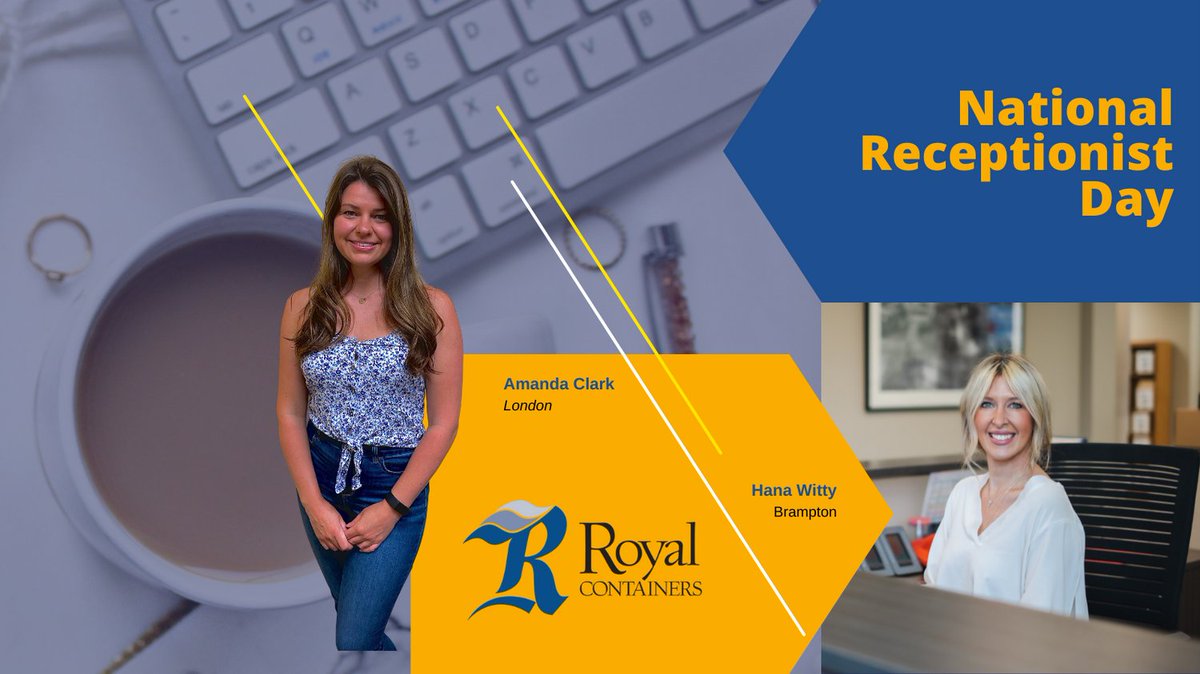 ContainersRoyal's tweet photo. In honour of #receptionistday yesterday we wanted to applaud our receptionists, Hana and Amanda.
We could not service our customers. suppliers, vendors, employees & our community as well as we do without these ladies.
#nationalreceptionistday #corrugatedculture #werespond https://t.co/VUpiX6KOcx