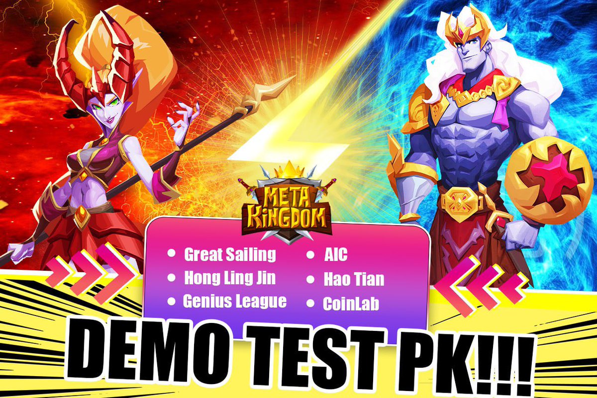 MetakingdomGame's tweet photo. Join the Battlefield 🔥🔥🔥

Metakingdom’s First Round Beta Test Competition has begun!!! 

Team: including:
#GreatSailing 
#HongLingJin 
#GeniusLeague
#AIC
#HaoTian
#CoinLab
True Hero never surrender🥷🏻 https://t.co/IhbmecnmFA