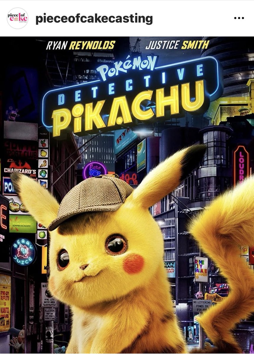 It’s #ThrowbackThursday and this #film was such a light hearted fun one, both to work on and watch! #detectivepikachu #supportingartist