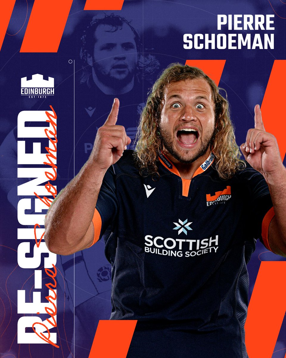 EdinburghRugby's tweet photo. Can we get a... ๐๐ฃ๏ธ ๐๐๐๐๐๐๐๐๐๐!
@pierraSCHOEMIES signs a new long-term deal to remain in the capital!
#AlwaysEdinburgh ๐ฐ๐ https://t.co/k1uadrkWoE