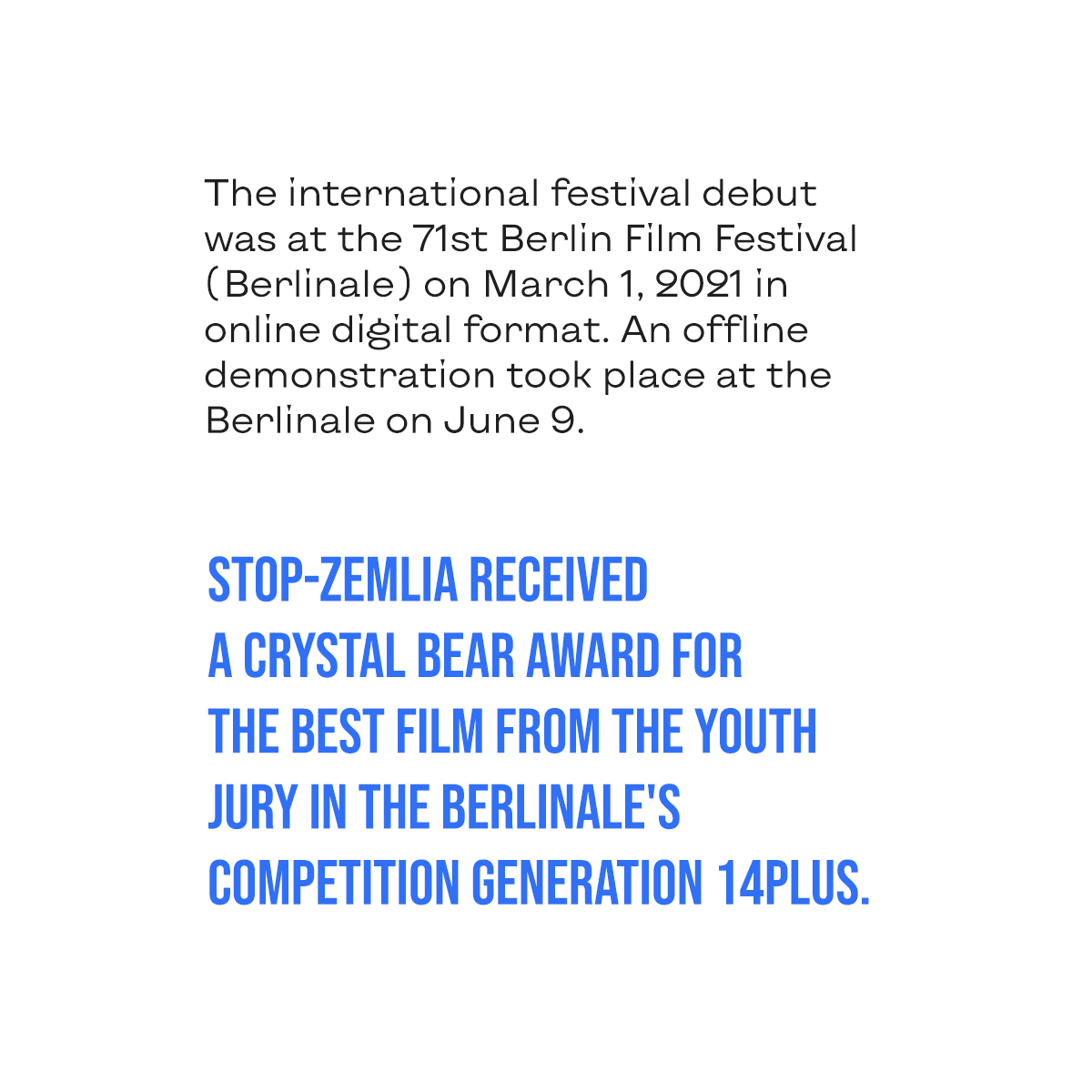 WhyUkraine's tweet photo. «The sensually crafted “Stop-Zemlia” is a fine conduit to bring forth those visceral sense memories of teenage life», — Los Angeles Times said. 
Learn more about modern Ukrainian movie by swiping the cards.
Create with Ukraine to stand for Humanity. https://t.co/6aJ9OEqQ5T