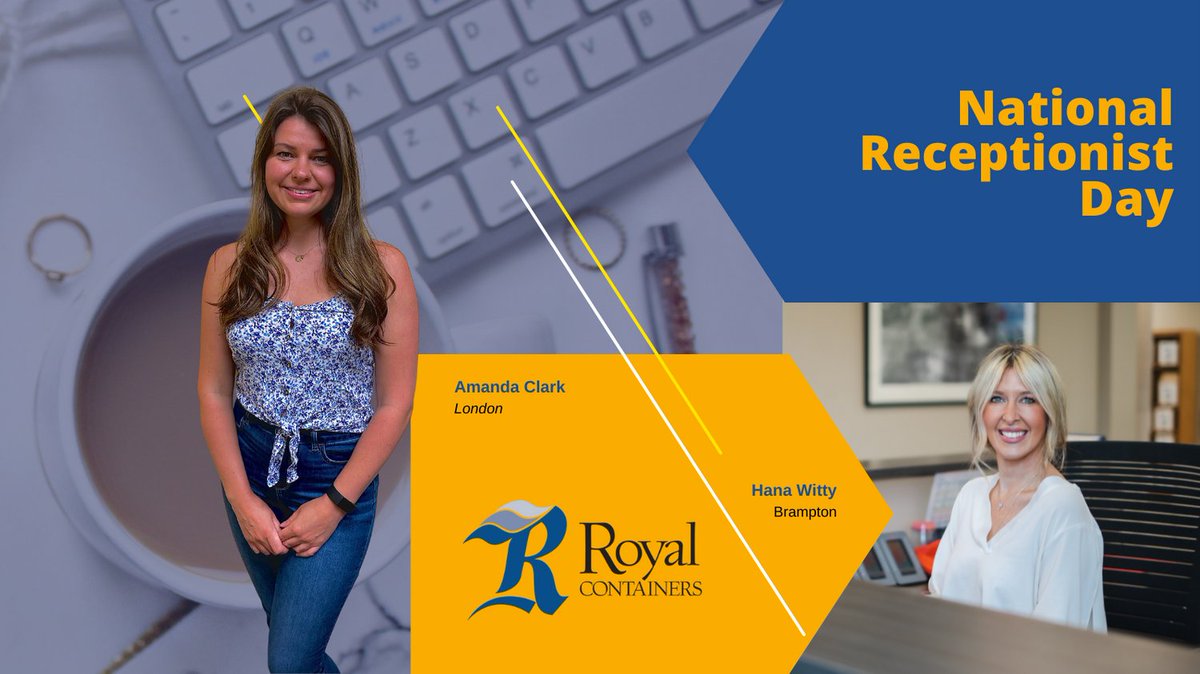 ContainersRoyal's tweet photo. In honour of #receptionistday yesterday we wanted to applaud our receptionists, Hana and Amanda.
We could not service our customers. suppliers, vendors, employees & our community as well as we do without these ladies.
#nationalreceptionistday #corrugatedculture #werespond https://t.co/pvkXVf5nw5