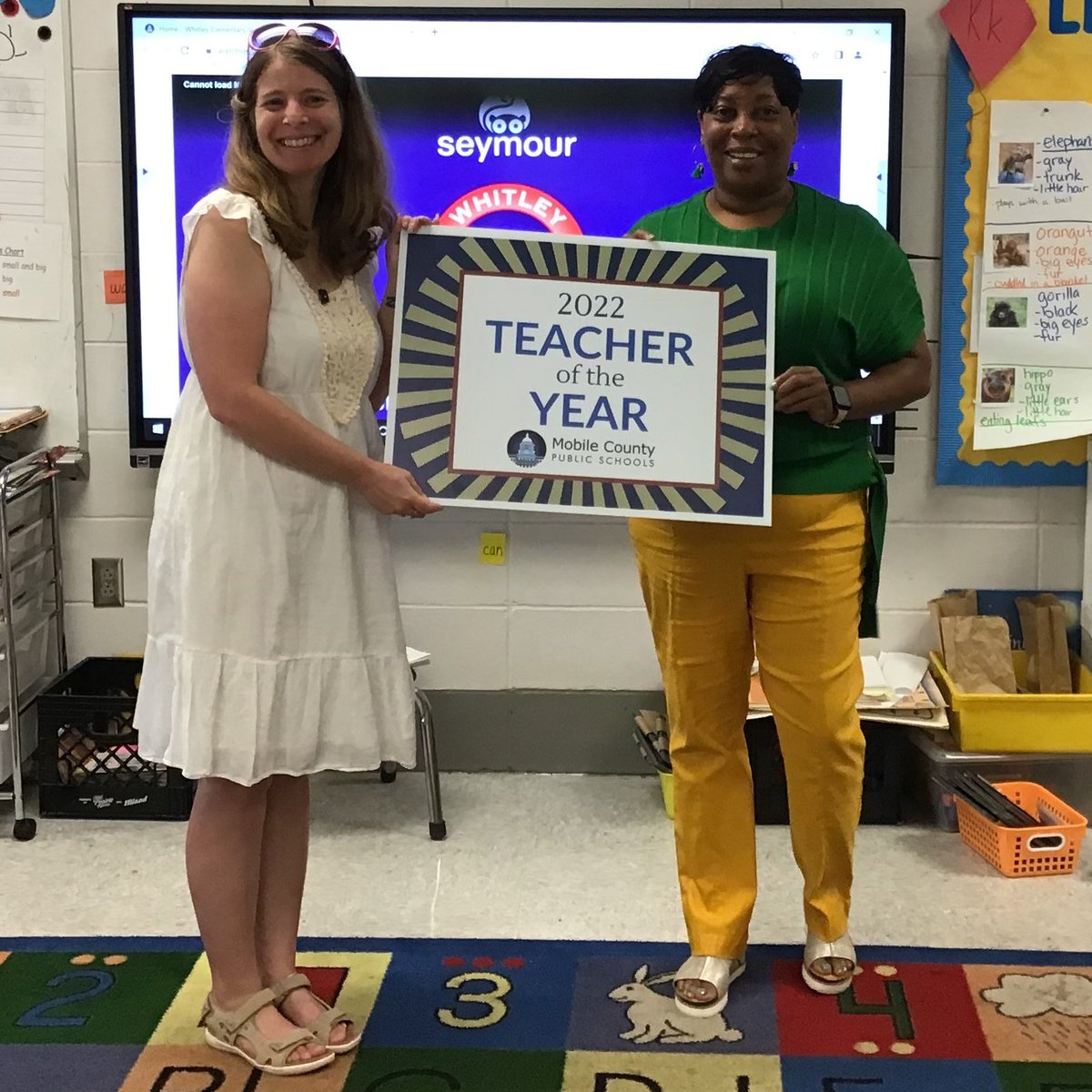 WhitleyElem's tweet photo. Our 2022 Teacher of the Year, Mrs. Melissa Henry https://t.co/fWUfJtOPrX