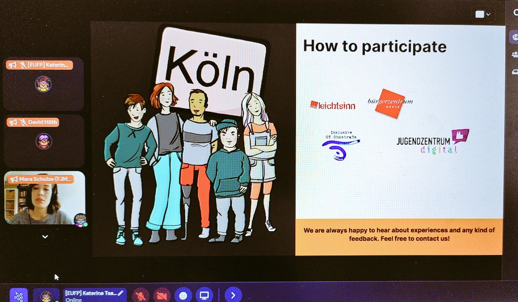 k_tsarava's tweet photo. @GGrenzen &amp; @Spieleratgeber presenting their work on #inclusion #accessibility and pedagogical #evaluation of digital #games at the kick-off meeting of the #EUFairPlay Network.
#DGBL #educational #equity #medienpädagogik #gamespädagogik #fjmk https://t.co/mcovBwI8yV