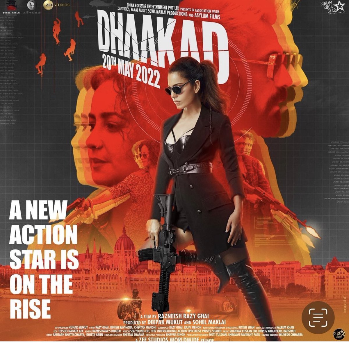 VidyutJammwal's tweet photo. Has arrived!!
Raising the standard of action 👏..
Why should men have all the fun🎉
#kangana #dhaakad https://t.co/TaFKzD5378