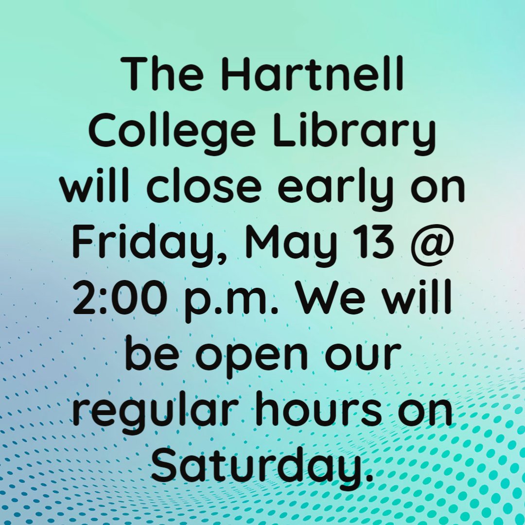 HartnellLibrary tweet picture