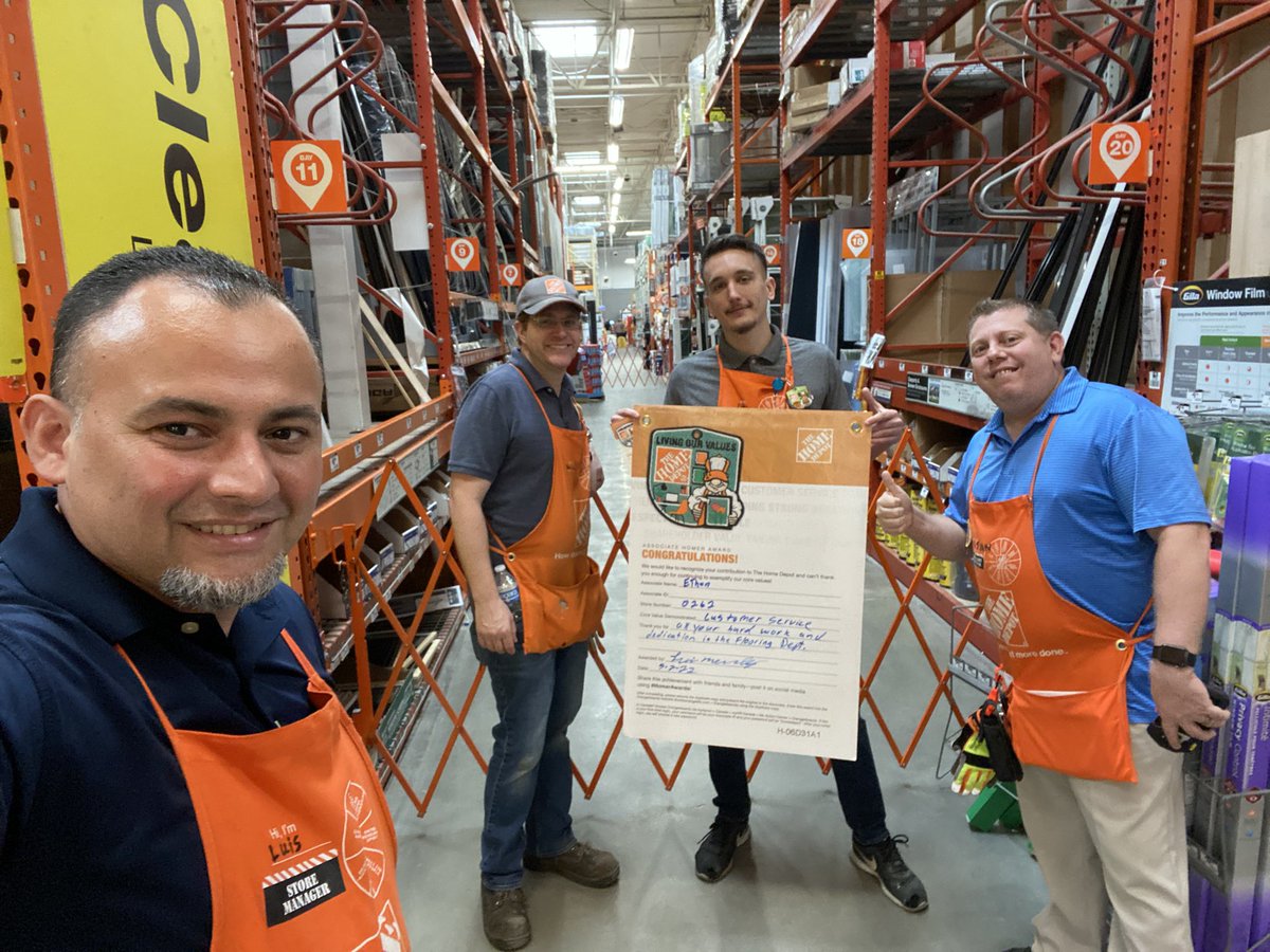 Congratulations to Ethan specialty associate of the month. Thanks for your hard work in flooring and help around the store. #0262proud
