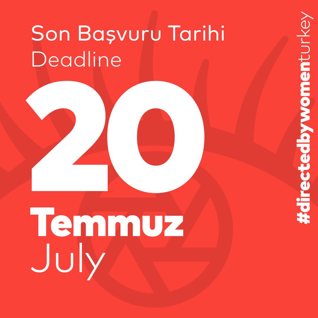 dbw_turkey's tweet photo. Başvurular devam ediyor ✌🏼
Son başvuru tarhi #20Temmuz
Deadline #20July
Let’s submit 🌻
#DirectedbyWomenTurkey2022 https://t.co/d5VNILwN7C