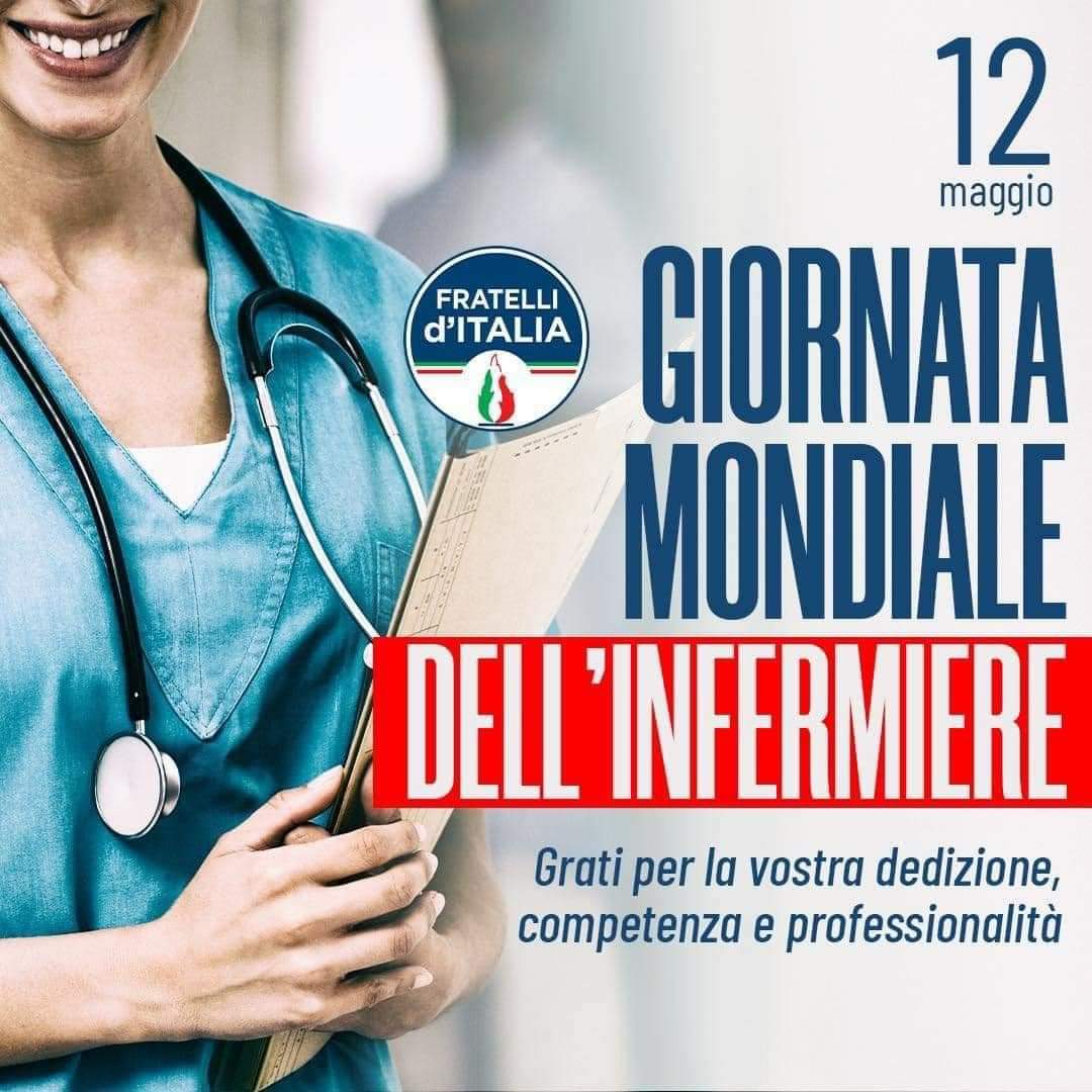 12 maggio - Giornata Internazionale dell’Infermiere

Semplicemente #grazie 

#infermieri #sempreinprimalinea #fratelliditalia #giorgiameloni #gorizia