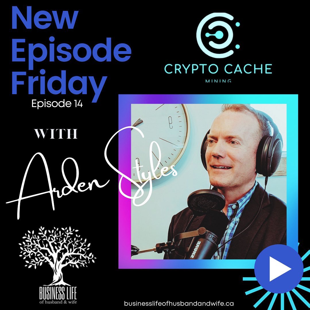 Bizlifecouple's tweet photo. We are very excited to have had the chance to talk to Arden Styles, President of Crypto Cache on the topic of Digital Currency and Crypto Mining!
#datamining #beginnersguidetocrypto #crypto #blockchain #podcast #mining #altcoin #defi #cryptocache #bitcoin #yyc #business https://t.co/ky1hVbuIxw