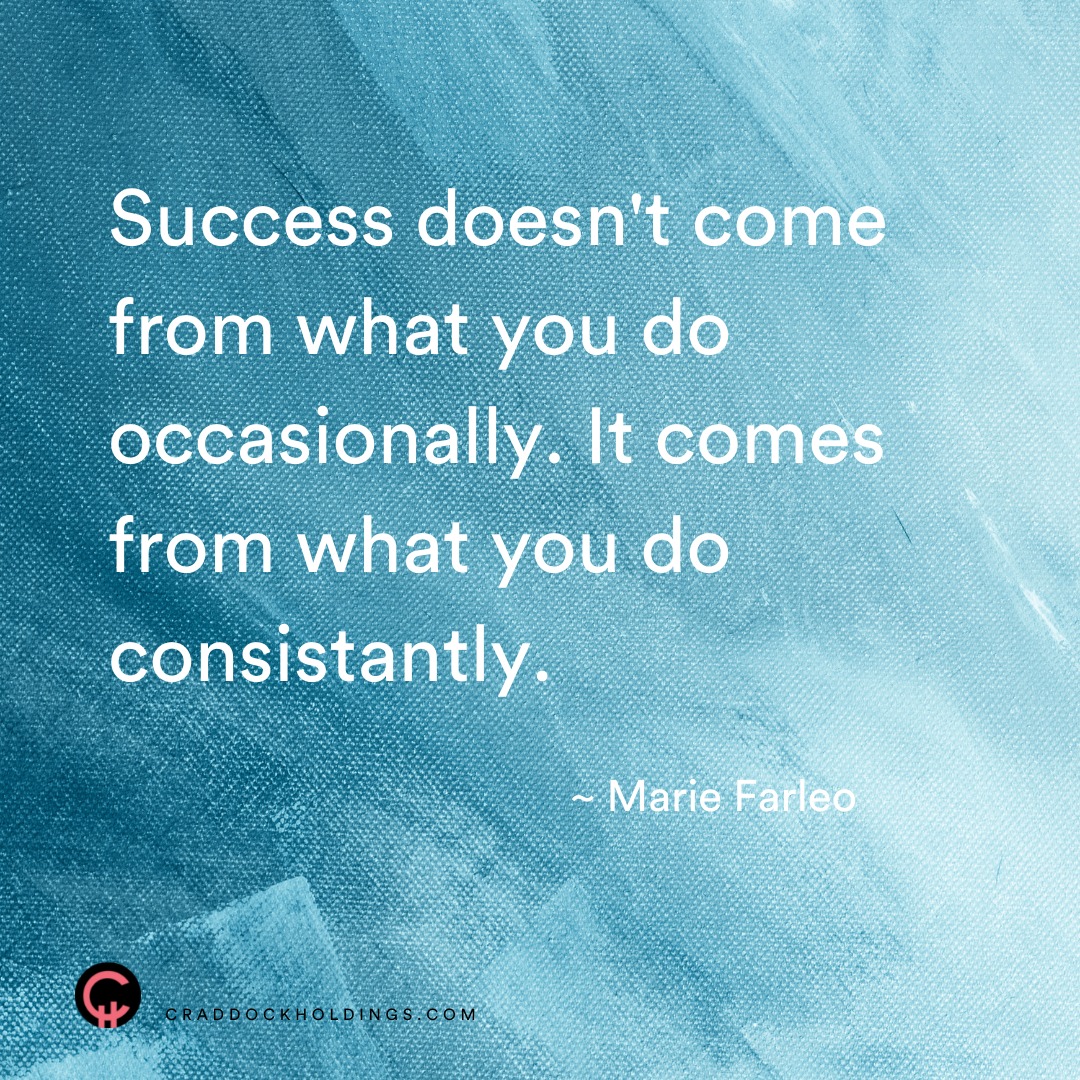 Craddock_Hldgs's tweet photo. What daily task can you do consistently to be more successful? 
#motivation 
#inspiration 
#craddockholdings https://t.co/3OJofVPSFx