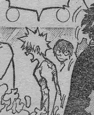 Kacchan shirtless
Deku with the band A T-shirt 
#bnha352 👀🧡💚 