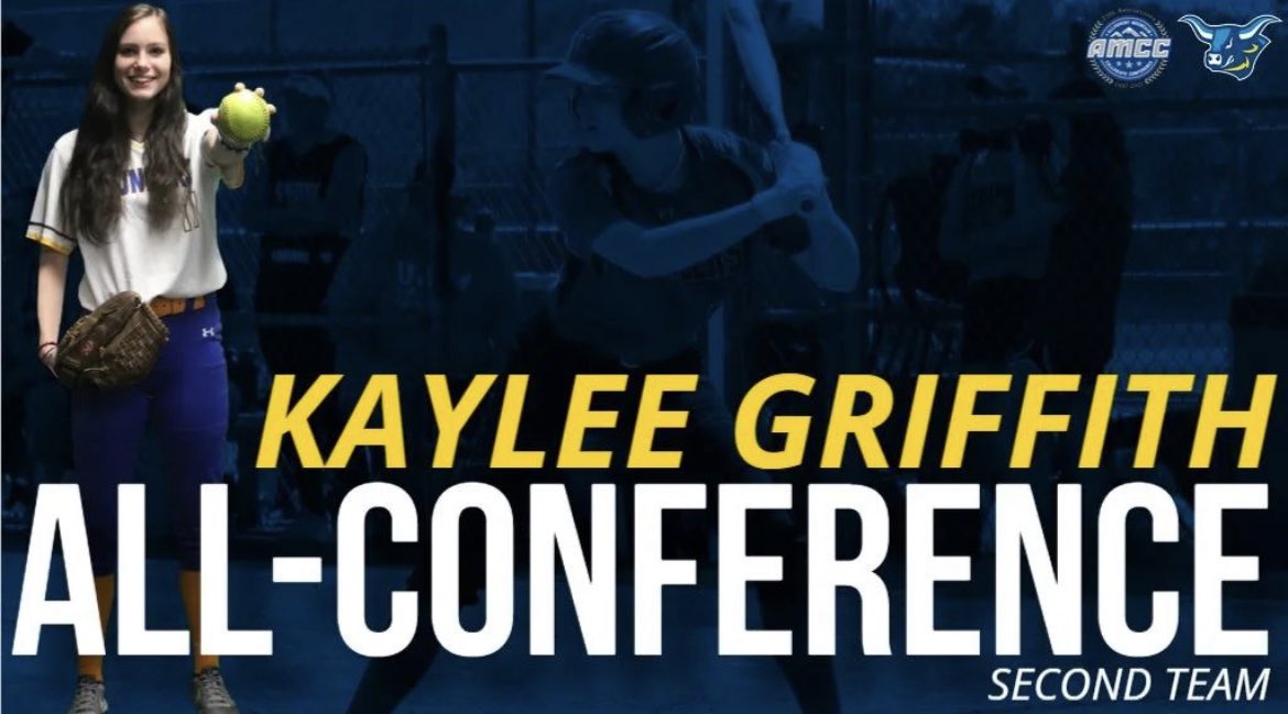 Congratulations to freshman Kaylee Griffith on being named All Conference second team!! #alfredstate