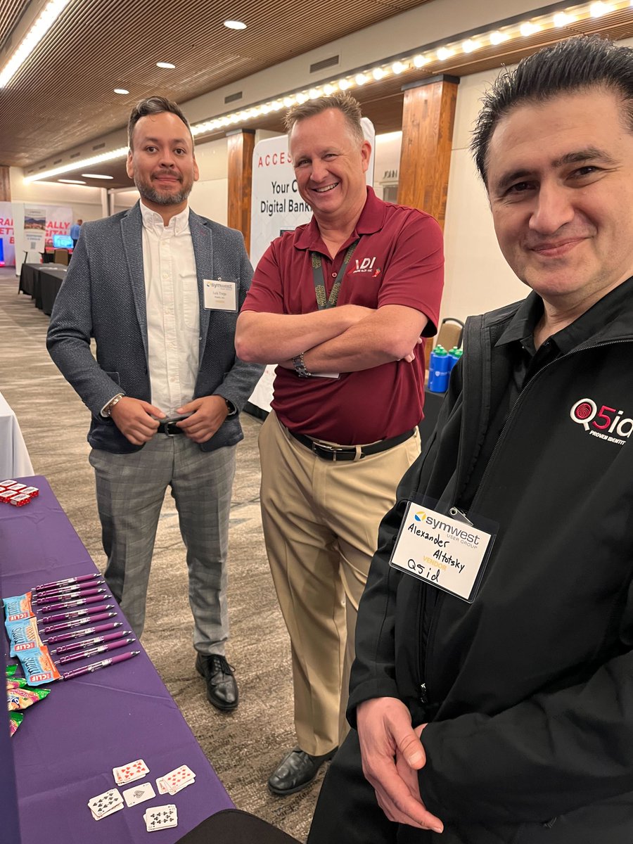 Shastic_Inc's tweet photo. When connecting with like minded people; magic is created. ✨ Which is exactly what these gentlemen did at the Symwest conference. The team is always ready to take your strategies to new heights with our #RPA's elevating your membership experience. #CreditUnion #CXGame https://t.co/70Am6z0fTe
