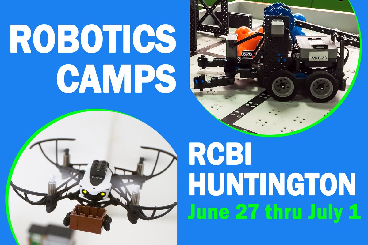 Looking for a cool summer camp for the kids? RCBI is teaming with the great folks at <a href="/WVRobot/">WV Robotics Alliance</a> &amp; the <a href="/NASAIVV_ERC/">NASA IV&V ERC</a> to host robotics camps, one for children 6-8 and one for those 9-14. Both will run June 27-July 1 in Huntington. Details &amp; registration at wvroboticsalliance.org/upcoming-event….