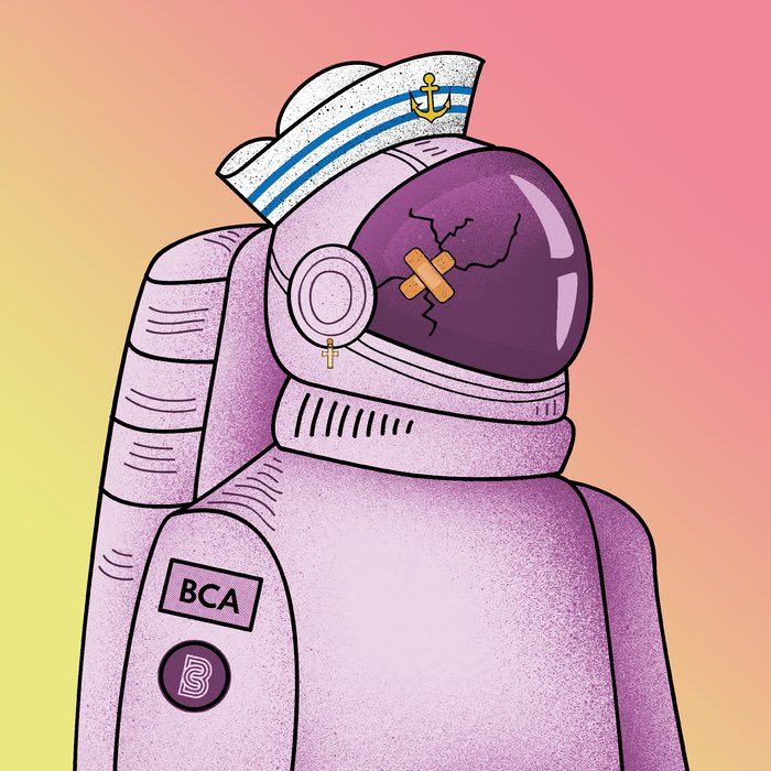 🧭 Navigate your way through the storm #AstroNaughties

Gradient background + sailor hat +cross earring +band aid over cracked visor = 🔥💎🔥💎🔥💎

Nab it here 👇

sologenic.org/nfts/rnd4kVjHM…

#NFT #Cryptocrash #NFTProject #XRP