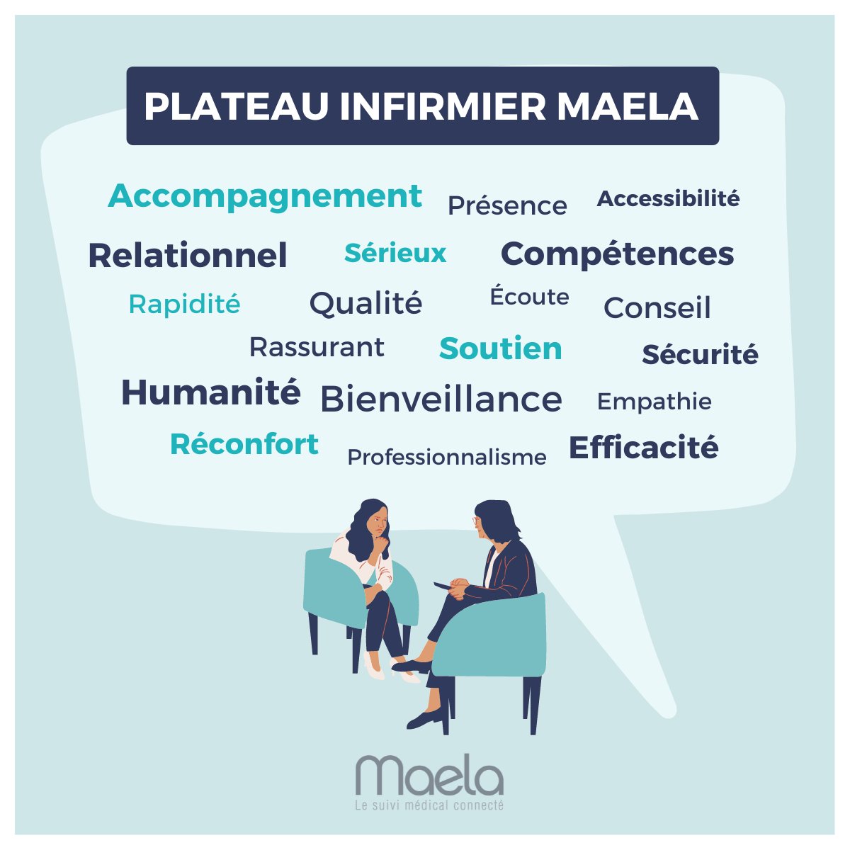 En cette journée internationale des infirmier(e)s: lumière sur les infirmières de notre plateau infirmier #Maela à travers les mots des patients suivis par l'application 💬