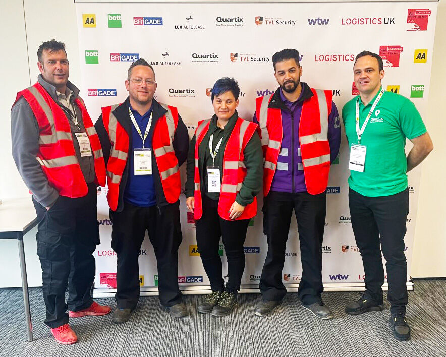Quartix's tweet photo. We had a wonderful day yesterday, recognising @LogisticsUKNews Van Driver of the Year! Congratulations to everyone who took part; it was an honour to help sponsor this great event! @ITThubEvent #FLC22 #VDOTY22 #vehicletracking #fleetmanagement https://t.co/RKbmOLgB5x