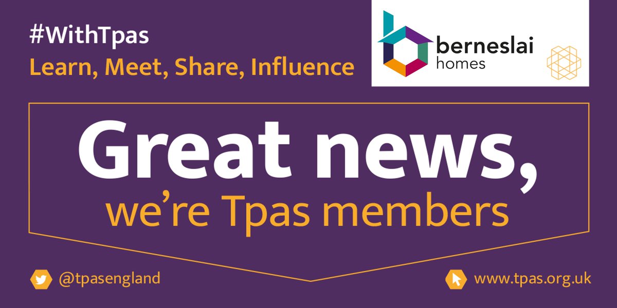 BerneslaiHomes's tweet photo. “Being a member of @tpasengland gives us all the advice, support, guidance &amp; practical resources we need 

Their SMART review has really helped us focus on what’s important to our customers &amp; is shaping our engagement model” Claire Hawley, Customer Engagement Manager 

#WithTpas https://t.co/wdM99qAPdx