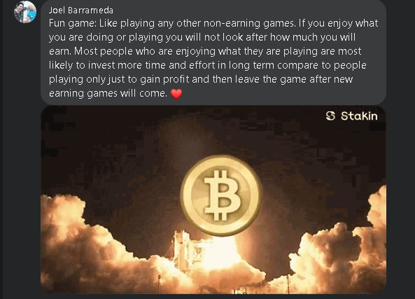 JoelBarrameda's tweet photo. Thank you <3 Sir @marvingermo <3 God Bless you and your future family specially to your Little Satoshi <3 https://t.co/SU27bvoDYm