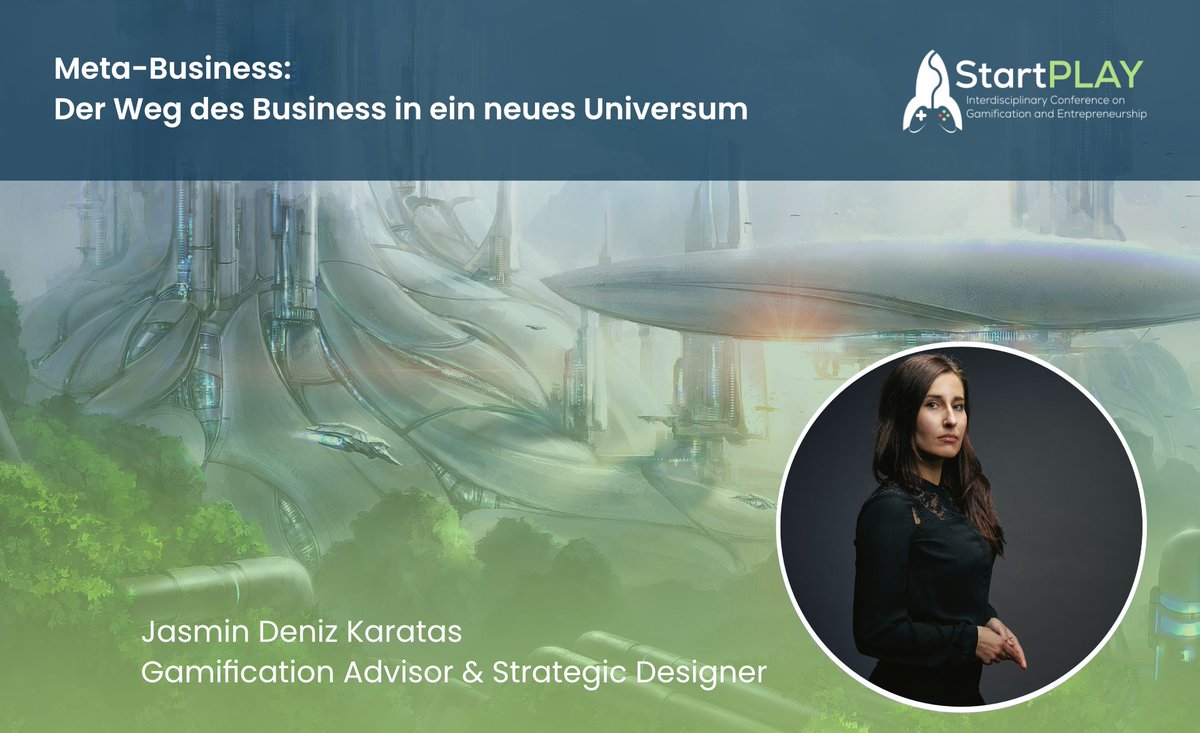 Am zweiten Tag der #StartPlay wird uns <a href="/j_karatas/">Jasmin Karatas</a> mit ihren Insights in die Rolle des #Metaverse für Unternehmen begeistern 😯 - ist das #Metabusiness unsere Zukunft? 🚀 --> startplay-conference.com