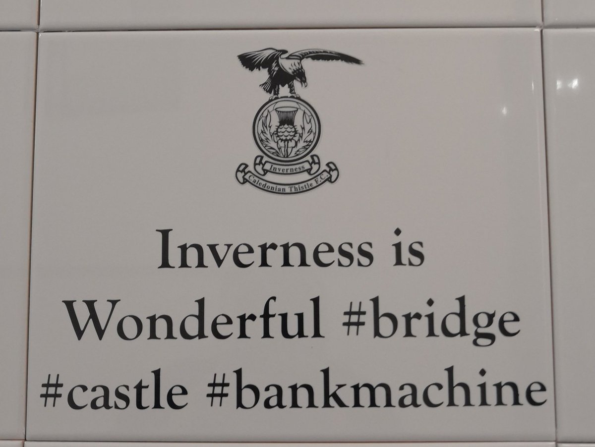 I think this recently installed tile may be my favourite tile on our Wall of Fame <a href="/ICTFC/">Inverness Caledonian Thistle FC</a> #bankmachine