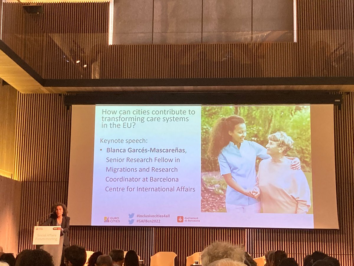 EUROCITIES's tweet photo. “Cities matter, they can push their governments,” also noted @blancagarcesmas during @SAFBcn2022 https://t.co/C6U3c88Rjn