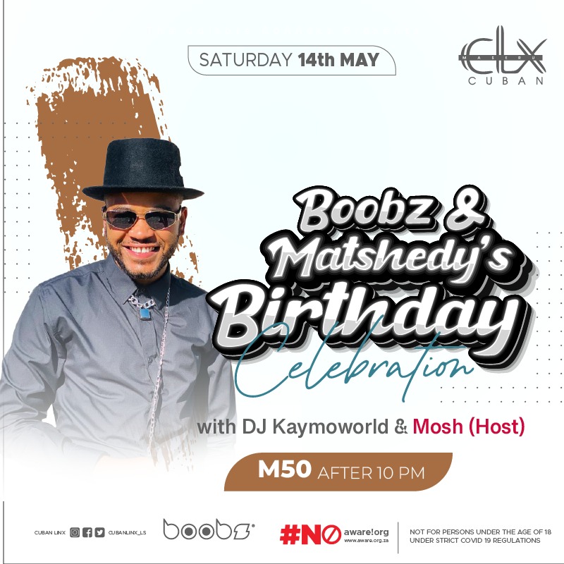 PixieyyD's tweet photo. What’s a good party without a good host❓Matter of fact, What’s a good party without Mosh as host‼️ Mood is for the 14th and we advice ya’ll not to play yourselves and come turn up with us💃🏽💃🏽Let’s Go!!
#BoobzBirthday
#Matshedysbirthday
#Justlive
@cubanlinx_ls
@TebohoMoshoeshoe https://t.co/WTiOsWVBNC