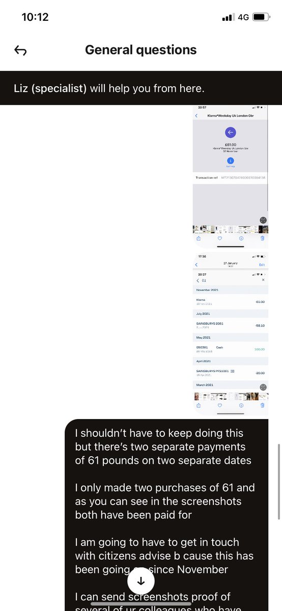 JohnnyMillar6's tweet photo. @AskKlarna Hi there Klarna can you please tell me how these are the same screenshots when both screenshots are dated payments on two separate dates the 10th and the 2nd of November https://t.co/9JbBkXpR5B