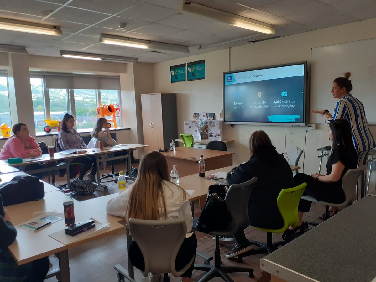 FuturesCymoedd's tweet photo. @ndeducation delivering an amazing Employer Masterclass this am with our level 2 Childcare, Learning Play &amp; Development @CymoeddCareDept connecting our pool of talent to employer opportunities @ColegyCymoedd #partnerships #employability #careersadvice https://t.co/BK6vYLYmgb