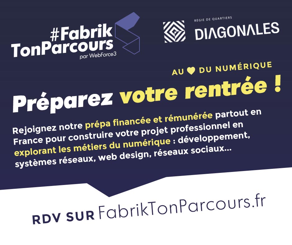 regiediagonales's tweet photo. 📣Le 23 mai commence la deuxième session de #FabrikTonParcours au cœur de notre École Numérique de Territoire à #LaRochelle. Rejoignez-nous !
👉 https://t.co/HS0PhQ71Xo https://t.co/HdBmAGR0r4