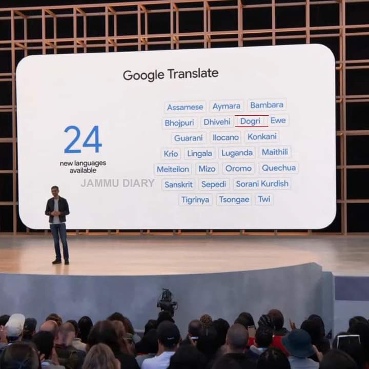 dubeyaarBJP4JnK's tweet photo. The #DogriLanguage, along with 8 other Indian Languages have been added to #GoogleTranslate.
This is an impressive achievement for our #Dogri Language as this guarantees much-deserved recognition for our #duggarpradesh and our language.
@googleindia @sundarpichai https://t.co/5LNlhCmpFC
