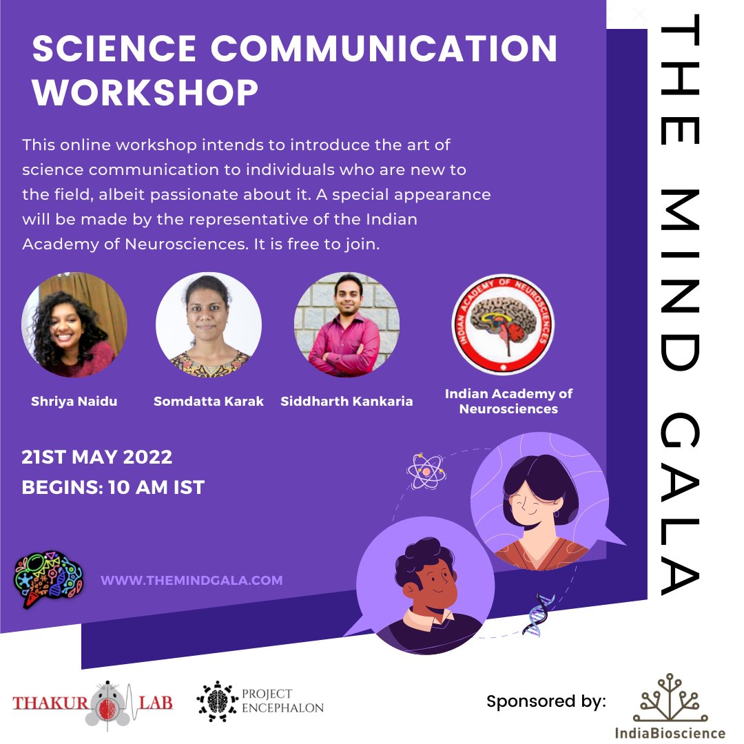 MindGala's tweet photo. You're special to The Mind Gala, and we want all your interactions in the science world to run smoothly. To make this happen, we've brought you a brand new event in the Mind Gala series!
@95Shriya @SiddhrthKnkaria @SomdattaKarak https://t.co/h2pWeFC91W