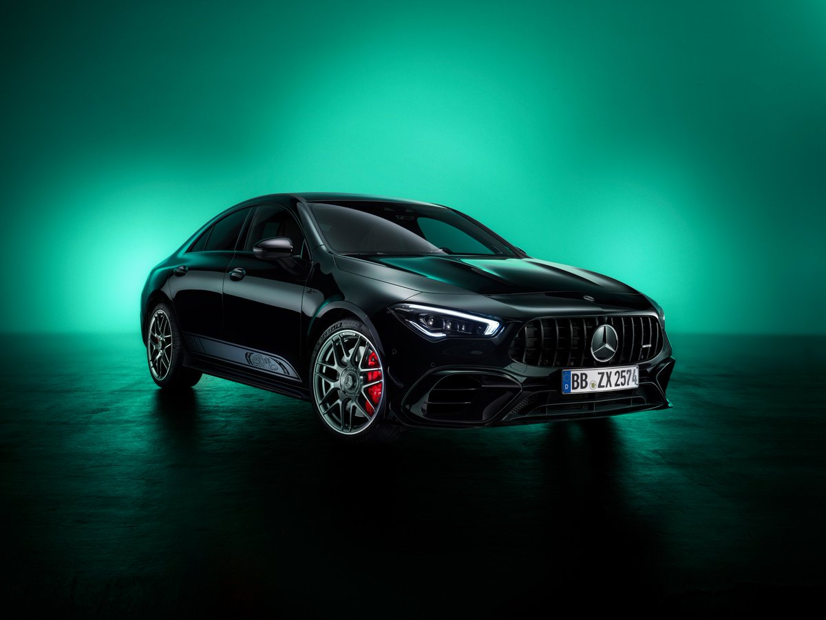 tcimedia's tweet photo. The #A45, #A45S sedan and the #CLA45 are the latest to receive the #Edition55 treatment. All feature a nice blend of #MercedesAMG's aerodynamic and night packages. 

#MercedesBenz #AMG https://t.co/HcOuEPLkqh