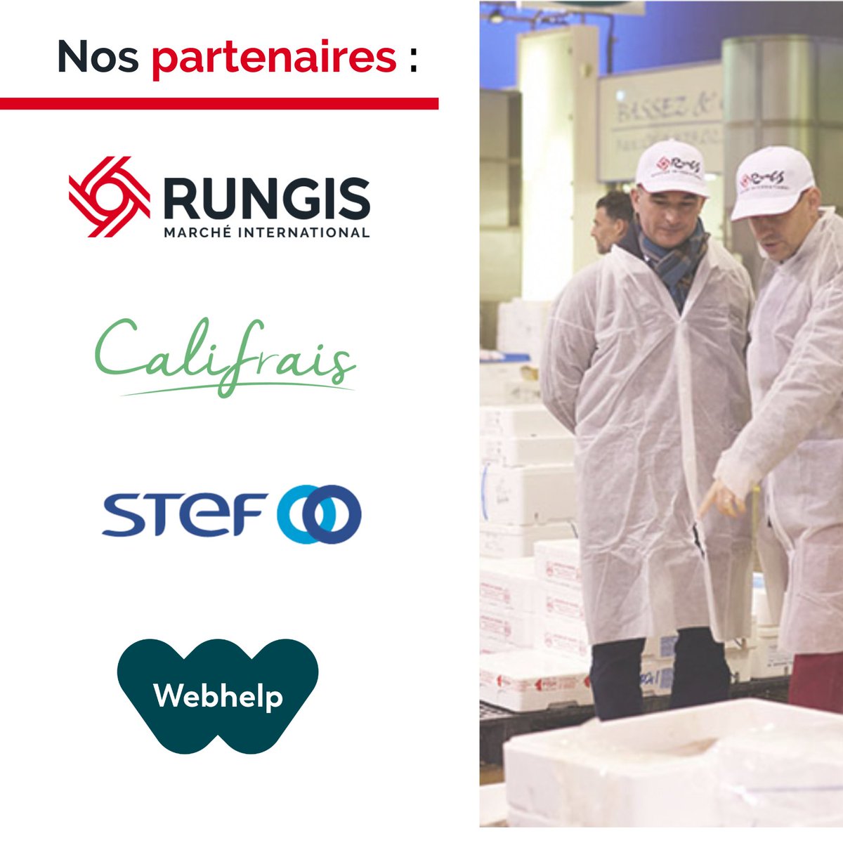 Califrais's tweet image. 🙌🏼Lancement réussi pour @rungismarket le nouveau site #ecommerce pour les pros de l'alimentaire qui peuvent commander les meilleures références du Marché de Rungis !
Le service est assuré par @marchederungis, @Califrais, @STEFgroup et @Webhelp_FR