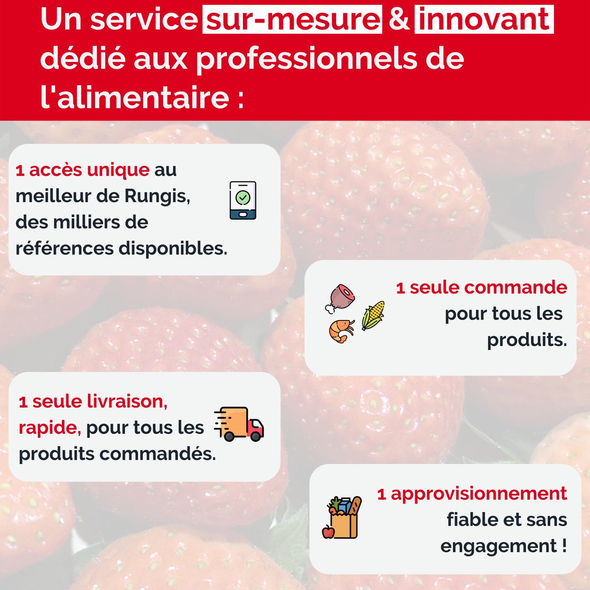 Califrais's tweet image. 🙌🏼Lancement réussi pour @rungismarket le nouveau site #ecommerce pour les pros de l'alimentaire qui peuvent commander les meilleures références du Marché de Rungis !
Le service est assuré par @marchederungis, @Califrais, @STEFgroup et @Webhelp_FR