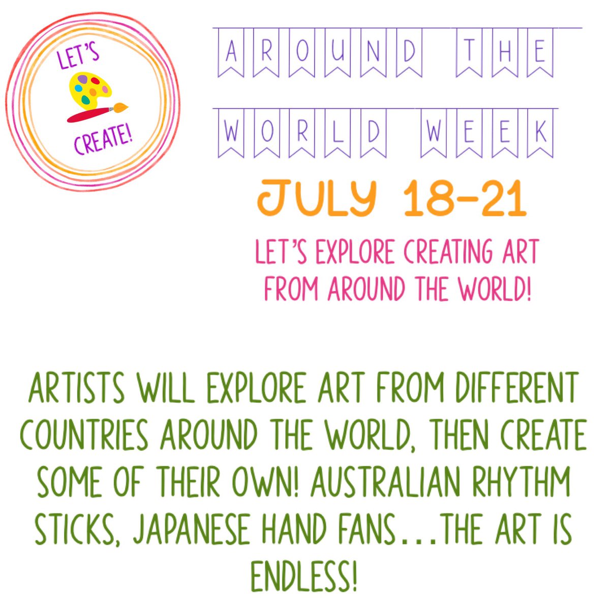 amy_vence's tweet photo. A fun Art opportunity for our local kids this summer! I can’t wait to CrEaTe🎨 https://t.co/2bQcho33XQ