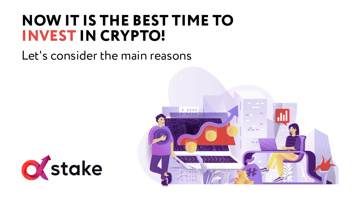 aStake_io's tweet photo. Why is it necessary to #invest in #crypto right now? We have prepared a number of reasons for you.
👀👉 https://t.co/z4cRARHOEC 

#cryptocurrency #investing #blockchain https://t.co/ONBR7Rsauz