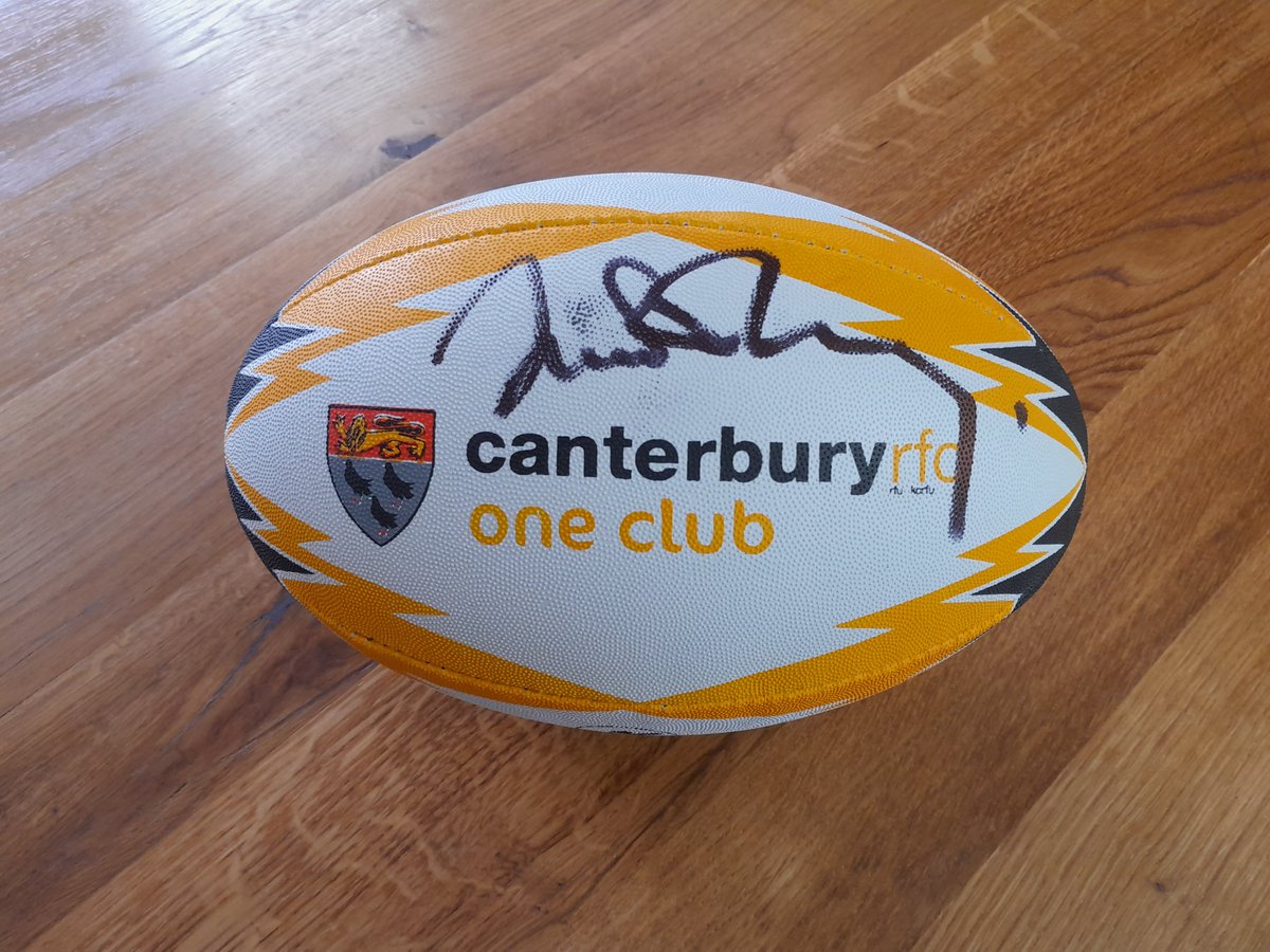 SP_Ashford's tweet photo. Being sponsors of Canterbury Rugby Club #OneClub #YourClub comes with benefits &amp; we were recently invited to the excellent annual sponsors' lunch. The after dinner speaker John 'Bentos' Bentley had some great tales, &amp; during the charity auction we acquired this signed rugby ball. https://t.co/4c2BCVozhw