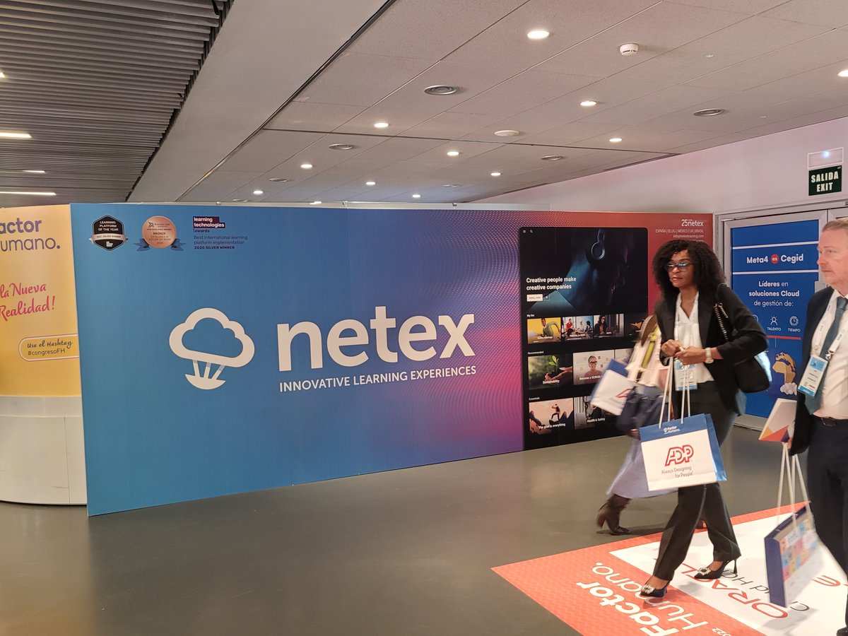 NetexLearning's tweet photo. ¡El equipo @NetexLearning está listo para recibirte en el Congreso @FactorHumano_es Madrid! 🙋
Visítanos en el #Stand1 y conoce #learningCloud, nuestro #LMS de nueva generación diseñado para motivar a tus usuarios con #ExperienciasDeAprendizaje emocionantes.
#CongresoFH #RRHH https://t.co/NMClUf5yTB