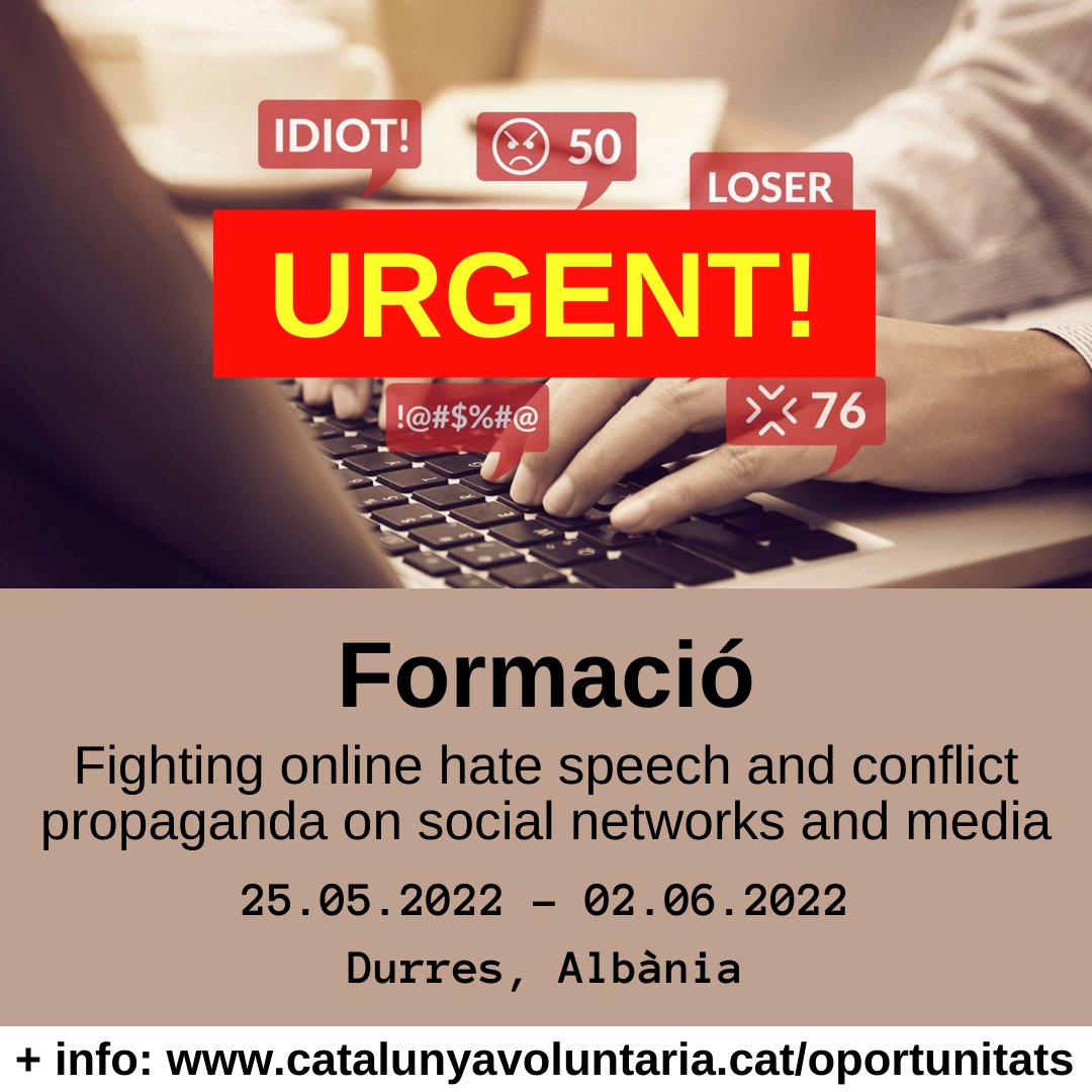 Nova oportunitat!
Més informació: catalunyavoluntaria.cat/project/fighti…
