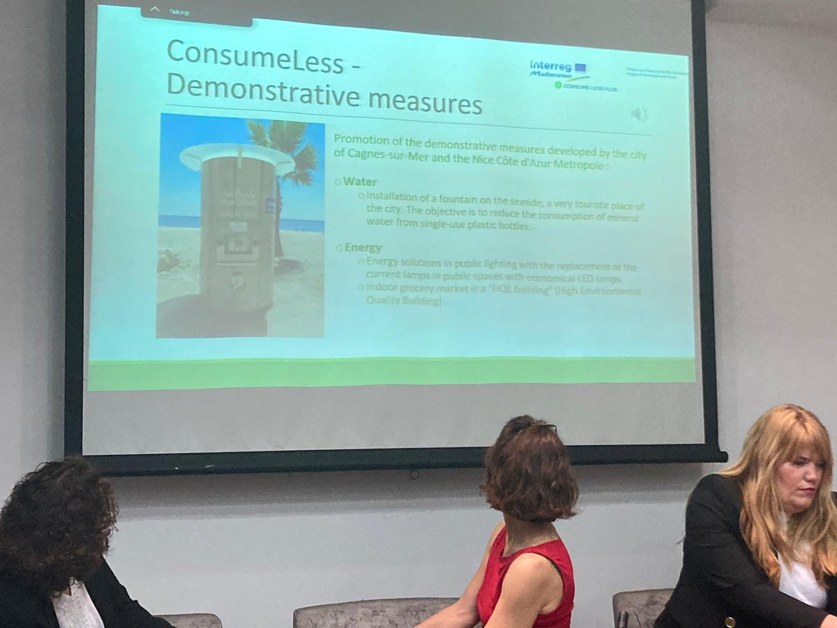 Consumeless12's tweet photo. Proud to listen the Consumeless destinations' great results achieved 🥳
#Kotor 🗣️ Tijana Vukasović @Opstina_Kotor 
#Larnaca 🗣️Eudokia Balamou, Larnaca &amp; Famagusta Districts Development Agency 
#IstriaCounty 🗣️ Kristina Brščić, IPTPO Institute of Agriculture
#NICE 🗣️@CCIcotedazur https://t.co/K1OJ85udP1