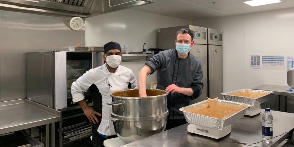 GreatOrmondSt's tweet photo. We're celebrating #InternationalNursesDay today! 👏 

Keep an eye out, as we'll be featuring some of our wonderful nurses throughout the day. 👨🏾‍⚕️👩🏻‍⚕️👩🏽‍⚕️

Join us in wishing a huge thank you to Prabhu and Mikey, who've been prepping today's celebratory afternoon tea for three days!🍰 https://t.co/gYFf8BjF4X