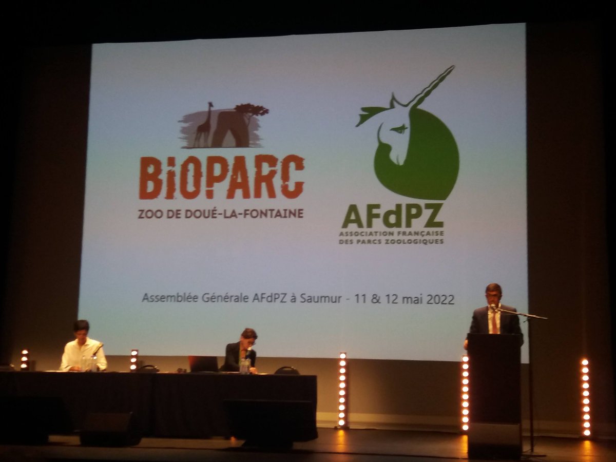 pybureau's tweet photo. Merci @FrancoisBioparc pour l'accueil de l'AG de l'association française des #zoos et #aquariums (#AFDPZ) les 11 et 12/05 à #Saumur et au @Bioparcdedoue. Une centaine de membres accueillant 21 millions de visiteurs par an, engagés dans la préservation de la #biodiversité. https://t.co/JC7chBuFhT