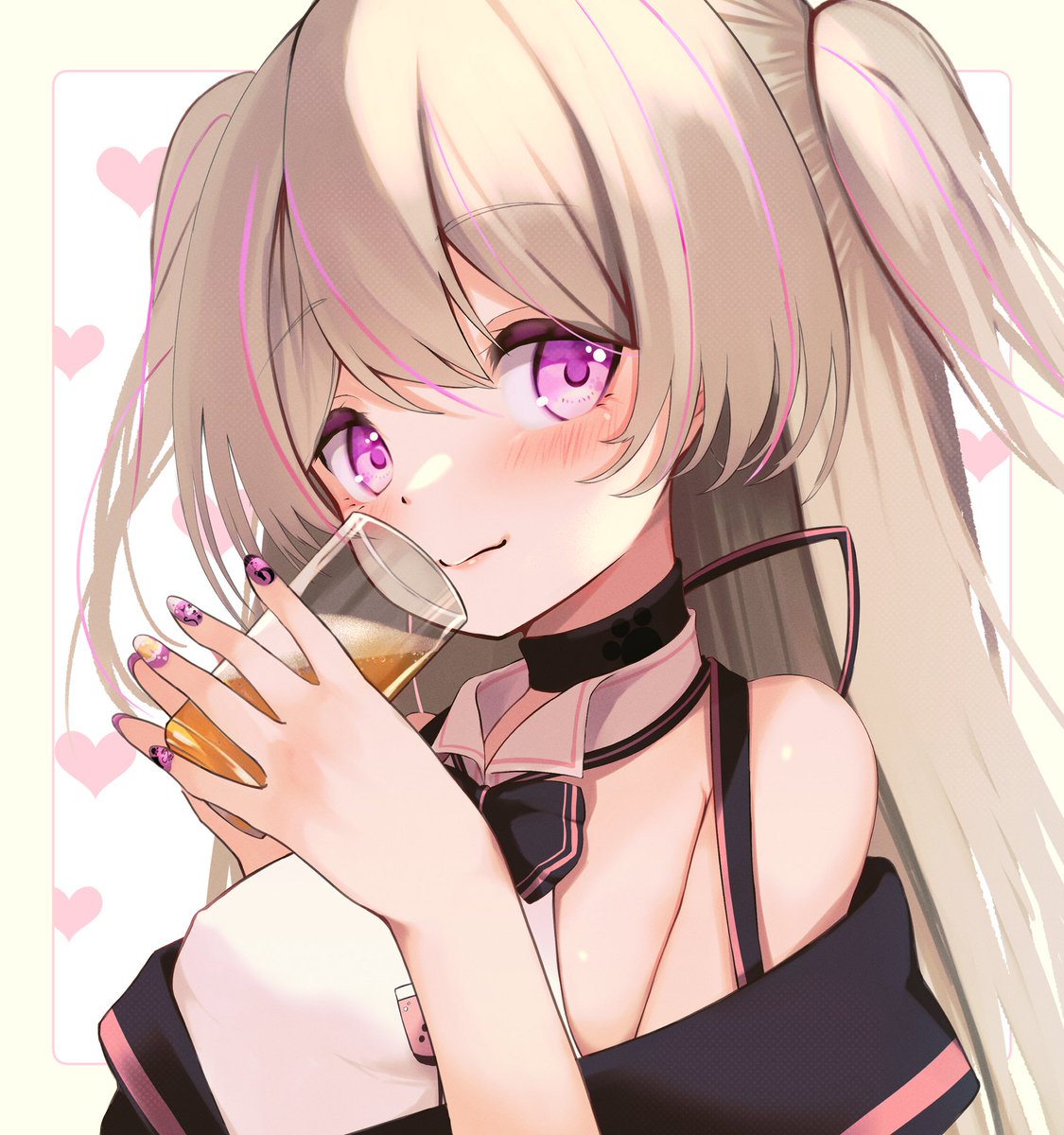 #ぺぱの郵便屋さん
髪のピンクメッシュなど描き忘れてたので修正 